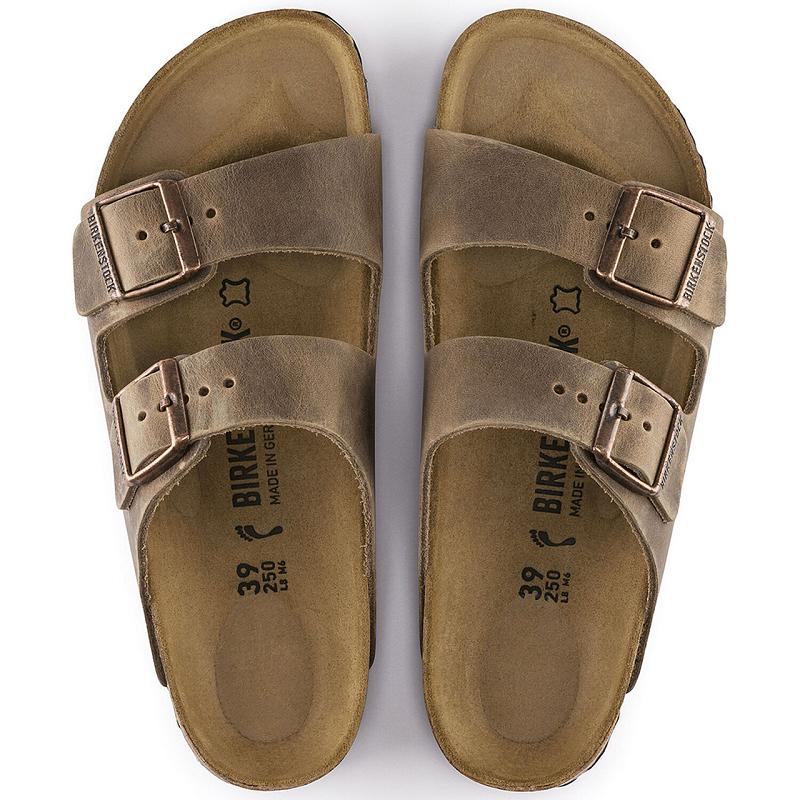 Birkenstock Oiled Læder Arizona Dame Brune | DK 63WNB